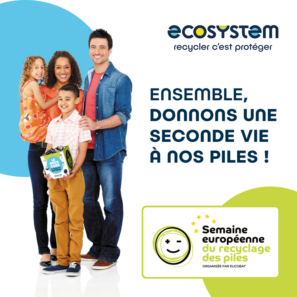 Semaine Européenne du Recyclage des Piles : les piles et batteries aussi se recyclent !